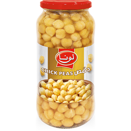 LUNA CHICK PEAS IN GLASS JAR(12*580G)24M