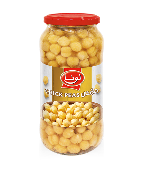 LUNA CHICK PEAS IN GLASS JAR(12*580G)24M